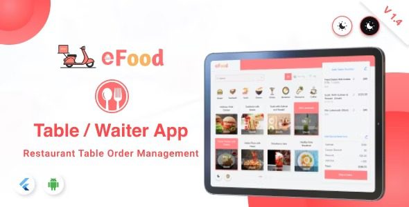 eFood Table Waiter App Free Download