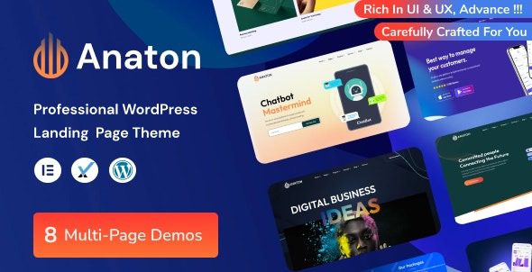 Anaton v1.0 SaaS Landing Page WordPress Theme