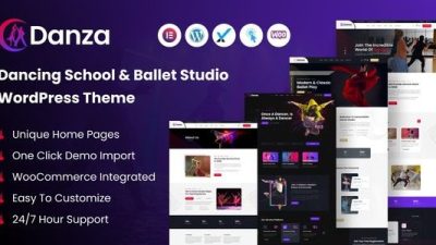 Danza v.1.0.0 Dancing School and Ballet Studio WordPress Theme