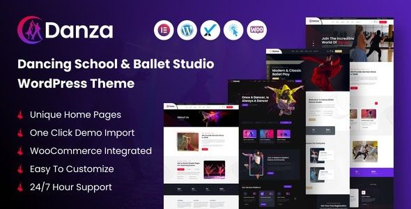 Danza v.1.0.0 Dancing School and Ballet Studio WordPress Theme
