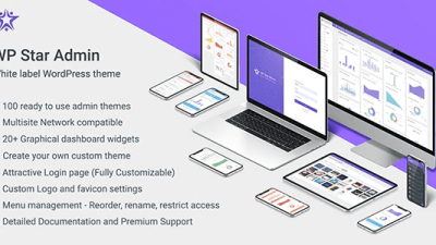 WP Star v1.1 White Label WordPress Admin Theme