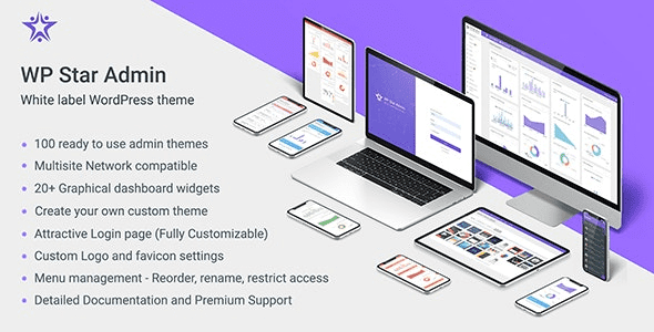 WP Star v1.1 White Label WordPress Admin Theme