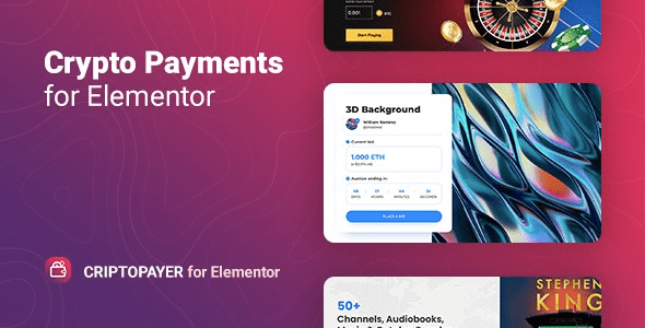 Criptopayer v1.0.0 Crypto Payment Button for Elementor