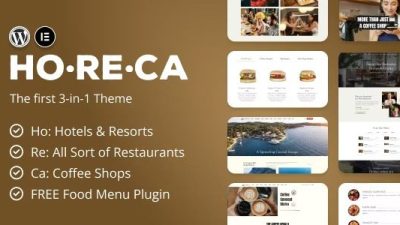 HoReCa Hospitality Industry Theme Free Download