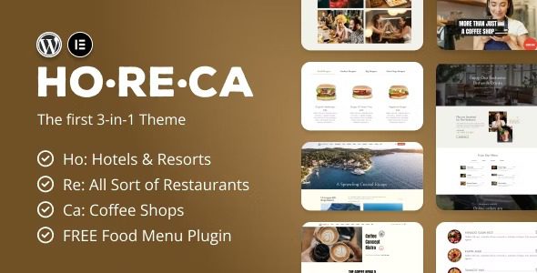 HoReCa Hospitality Industry Theme Free Download