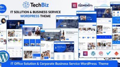 Techbiz Nulled IT Solution & Business Consulting Service WordPress Theme Free Download