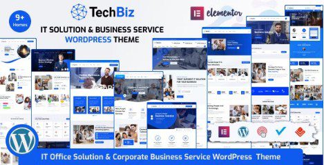 Techbiz Nulled IT Solution & Business Consulting Service WordPress Theme Free Download