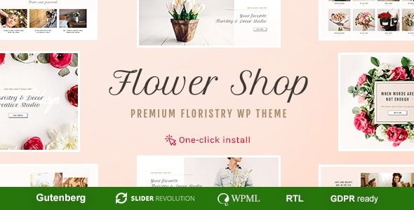 Flower Shop v1.2.0 Decoration Store and Floristic WordPress Theme