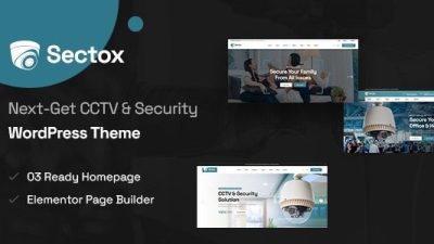 Sectox v1.0.5 CCTV & Security WordPress Theme
