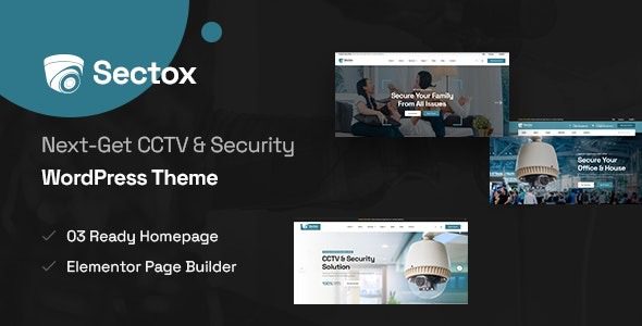 Sectox v1.0.5 CCTV & Security WordPress Theme
