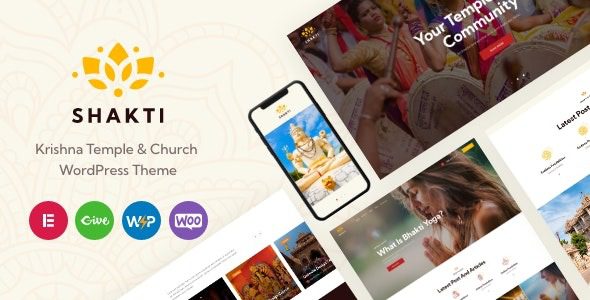 Shakti v1.7.0 Krishna Temple & Church WordPress Theme