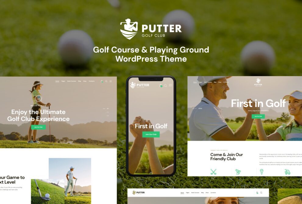 Putter v1.7.0 Golf Course & Playing Ground WordPress Theme