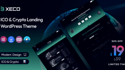 Xeco v1.0 ICO & Crypto Landing WordPress Theme