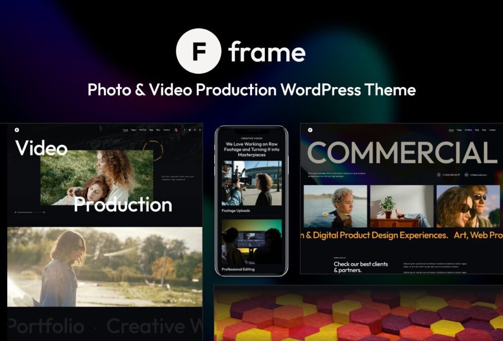 Frame v1.2.0 Photo & Video Production WordPress Theme