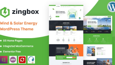 Zingbox v1.0.8 Wind & Solar Energy WordPress Theme