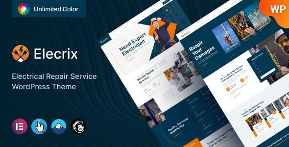 Elecrix v1.0.2 Electrical Repair Services WordPress Theme