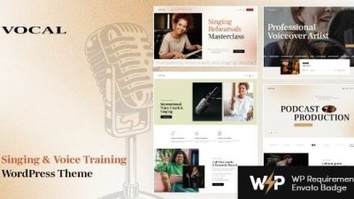 Vocal v1.2.0 Singing & Voice Artist WordPress Theme