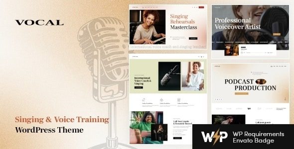 Vocal v1.2.0 Singing & Voice Artist WordPress Theme