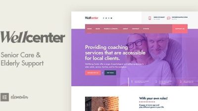 Wellcenter v1.4 Senior Care & Support WordPress Theme