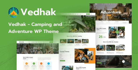 Vedhak v1.0.1 Camping and Adventure WordPress Theme