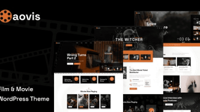 Aovis v1.0.2 Booking Movie Tickets WordPress Theme