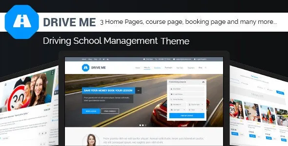 Driveme v1.5.3.1 Driving School WordPress Theme