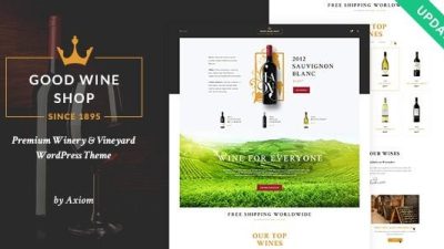 Good Wine v1.1.10 Vineyard & Winery Shop WordPress Theme