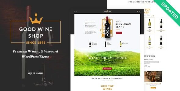 Good Wine v1.1.10 Vineyard & Winery Shop WordPress Theme