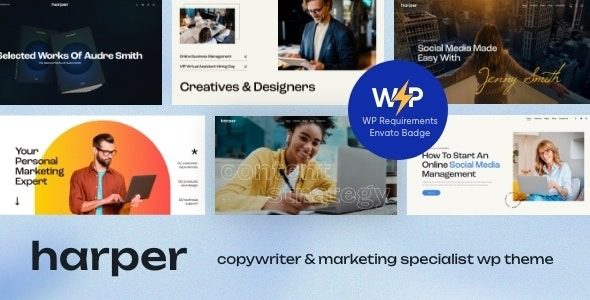 Harper v1.2.0 Copywriter & Marketing Specialist WordPress Theme