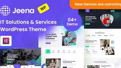 Jeena Nulled Technology & IT Solutions WordPress Theme Free Download
