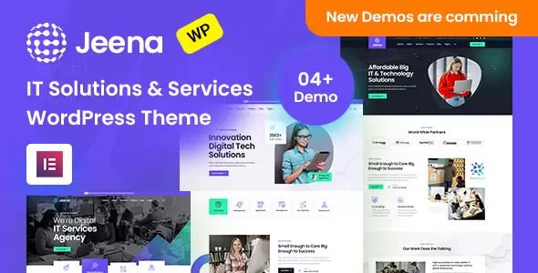Jeena Nulled Technology & IT Solutions WordPress Theme Free Download