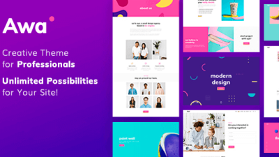 Awa v1.4.7 Portfolio WordPress