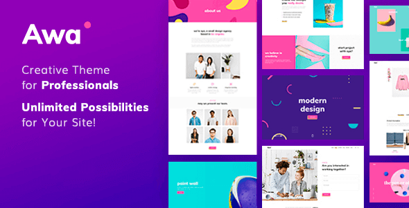 Awa v1.4.7 Portfolio WordPress