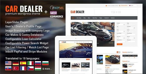 Car Dealership Automotive WordPress Theme v1.6.0 Responsive