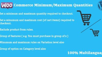 WooCommerce – Minimum/Maximum Quantities