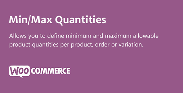 WooCommerce Min/Max Quantities v4.1.0