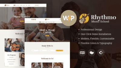 Rythmo v1.2.5 Music School WordPress Theme #