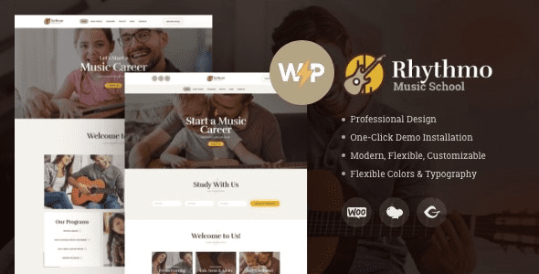 Rythmo v1.2.5 Music School WordPress Theme #