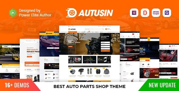 Autusin (v2.6.0) Auto Parts & Car Accessories Shop Elementor WooCommerce WordPress Theme