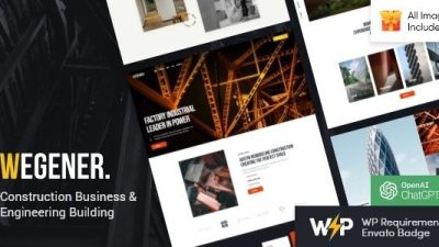 Wegener v2.0 Construction & Engineering WordPress Theme