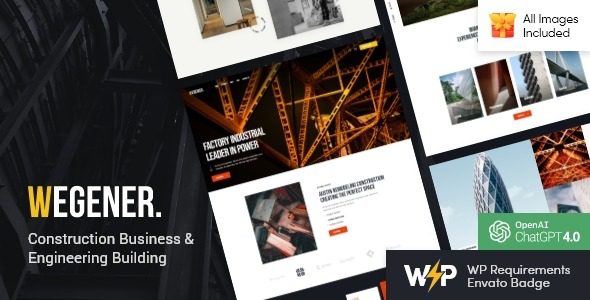 Wegener v2.0 Construction & Engineering WordPress Theme