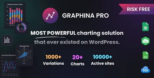 Graphina Pro (v1.4.2) – Elementor Dynamic Charts, Graphs, & Datatables