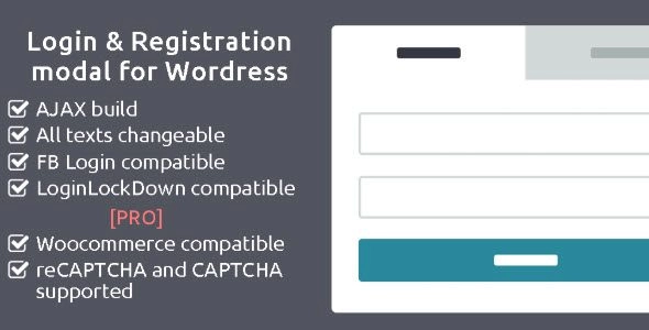 AJAX Login and Registration modal popup PRO v2.0.9 [Activated]