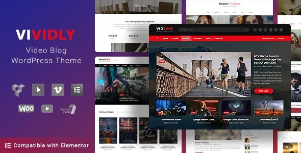 Vividly v1.5.4 Video Blog WordPress Theme