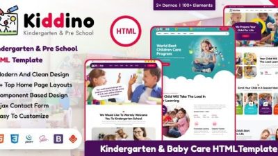 Kiddino v1.0.0 Kids & Kindergarten WordPress Theme