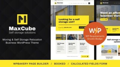 MaxCube v1.2.0 Moving & Self Storage Relocation Business WordPress Theme