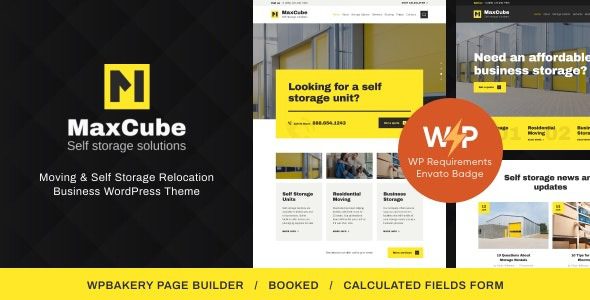 MaxCube v1.2.0 Moving & Self Storage Relocation Business WordPress Theme