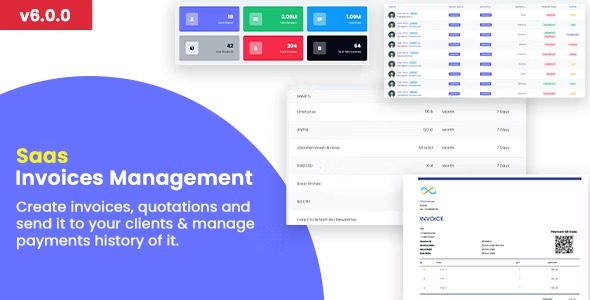 Invoice SaaS Management System Invoices SaaS Billing Management Laravel Invoice Management Free Download