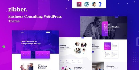 Zibber v1.2.1 Consulting Business WordPress Theme + RTL