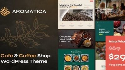 Aromatica (v1.0) Cafe & Coffee Shop WordPress Theme